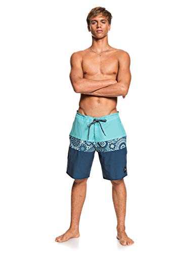 Quiksilver Microdose 19" - Short-Bañador para Hombre Boardshort, Hombre, Majolica Blue, 38