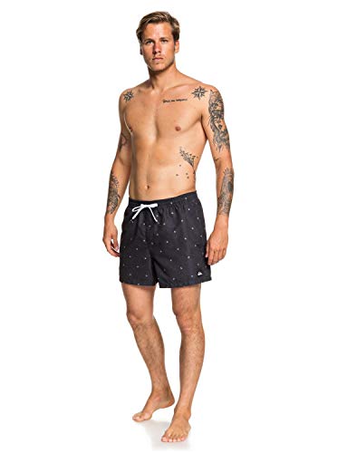 Quiksilver Offshore 15" - Short De Natación para Hombre Jam/Volley, Hombre, Black, XL