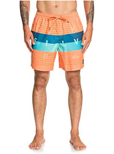 Quiksilver - Word Block 17" Short de Natación para Adulto