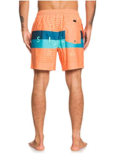 Quiksilver - Word Block 17" Short de Natación para Adulto