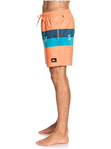 Quiksilver - Word Block 17" Short de Natación para Adulto