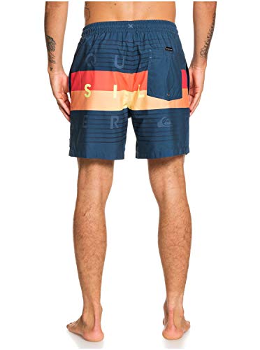 Quiksilver - Word Block 17" Short de Natación para Adulto