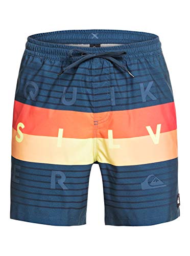 Quiksilver - Word Block 17" Short de Natación para Adulto