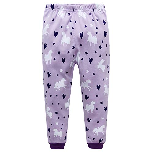 Qzrnly Niña Pijamas Manga Larga De 2 Piezas para Ninas 100% De Algodon