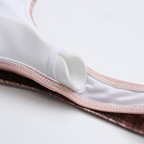 RAISEVERN para Mujer para Mujer Tankini Divertido Pecho pechugón sin Respaldo de una Pieza Traje de baño Trajes de baño pequeño