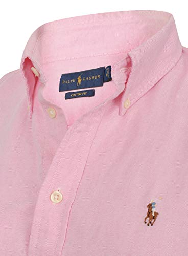 Ralph Lauren - Camisa de algodón para mujer rosa S