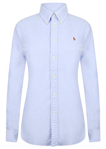 Ralph Lauren Camisa Oxford de ajuste delgado para mujer.