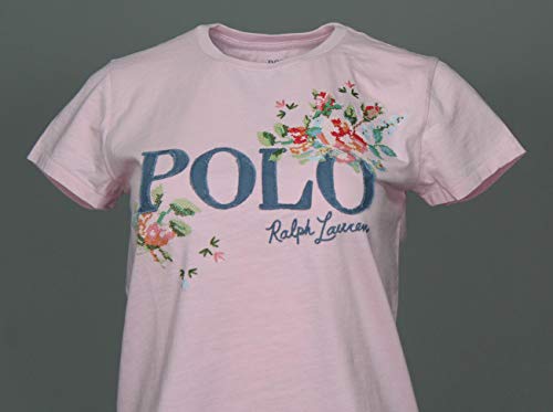 Ralph Lauren Camiseta para mujer con diseño de flores. rosa S