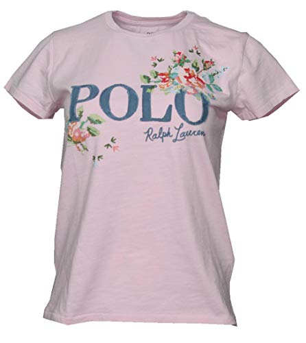 Ralph Lauren Camiseta para mujer con diseño de flores. rosa S