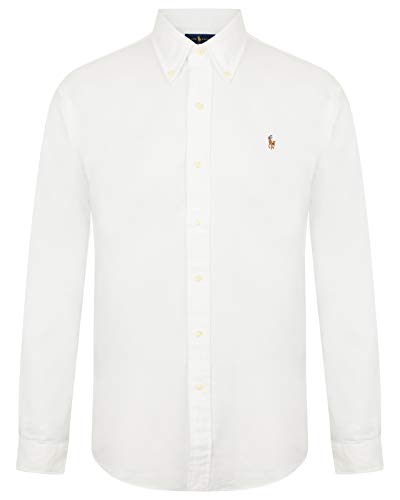 Ralph Lauren Slim Fit Camisa – Rojo/Blanco/Azul Blanco L