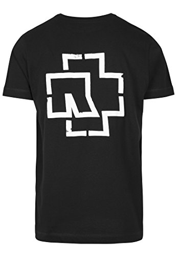 Rammstein Camiseta para Hombre, Color Blanco, Hombre, Camiseta, RS003, Negro, Large