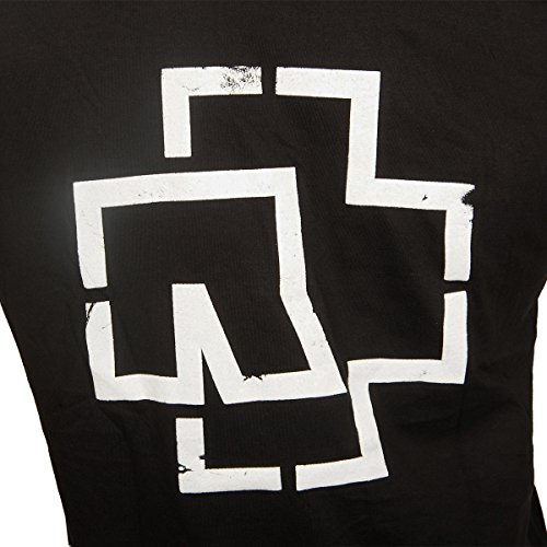 Rammstein Camiseta para Hombre, Color Blanco, Hombre, Camiseta, RS003, Negro, Large