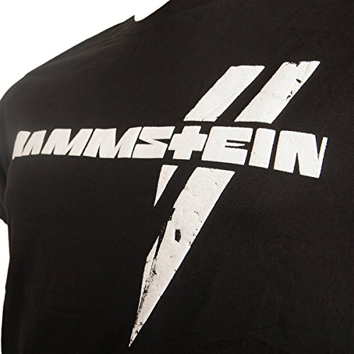 Rammstein Camiseta para Hombre, Color Blanco, Hombre, Camiseta, RS003, Negro, Large
