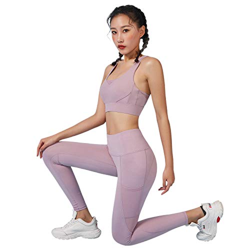 RaMokey El Nuevo Leggings Mujer Mallas de Deporte de Mujer Cintura Alta con Bolsillos Pantalon Deportivo para Running Training Estiramiento Yoga y Pilates