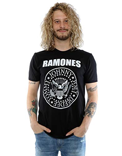 Ramones - Camiseta de hombre, diseño de sello presidencial negro negro Large