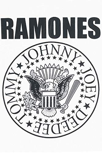 Ramones Eagle Logo Mujer Camiseta Blanco XXL, 100% algodón, Regular