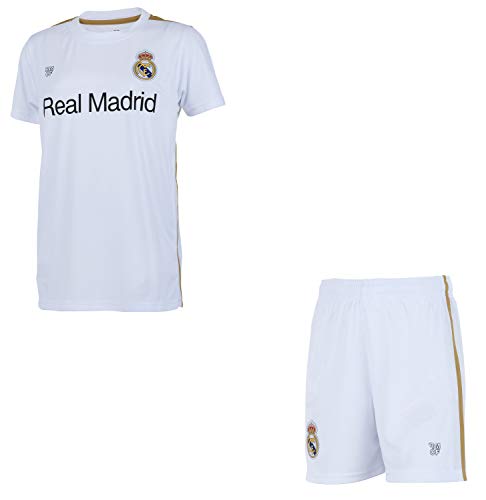 Real Madrid Conjunto Camiseta + Pantalones Cortos Colección Oficial - Niño - Talla 12 años