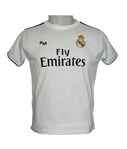 Real Madrid FC Camiseta Infantil Réplica Oficial Primera Equipación 2018/2019 (14 Años)