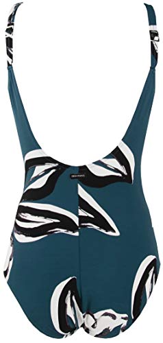 Red Point Beachwear, Mujer, Bañador, Cruzado Foam, Lome, Talla ESP: 100B, Verde petróleo