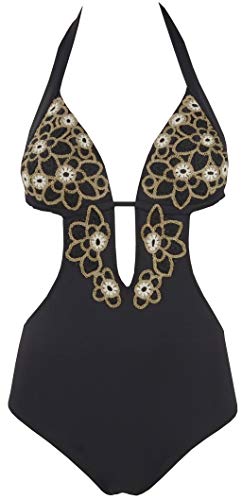 Red Point Beachwear, Mujer, Bañador, Especiales, Quequen, Talla ESP: 95B, Negro/Beige