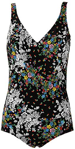 Red Point Beachwear, Mujer, Bañador, Reductor, Arica, Talla ESP: 90C/D, Negro/Multicolor
