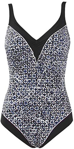 Red Point Beachwear, Mujer, Bañador, Reductor Aros, Accra, Talla ESP: 110C, Azul/Negro