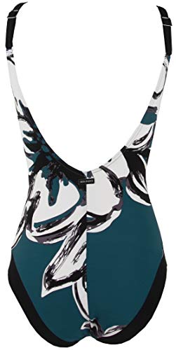 Red Point Beachwear, Mujer, Bañador, Reductor Aros, Lome, Talla ESP: 110C, Verde petróleo