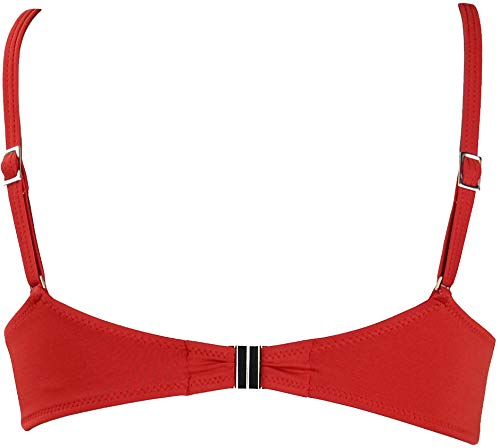Red Point Beachwear, Mujer, Bikini Sujetador, Aros Base Foam, Valdivia, Talla ESP: 95C, Rojo