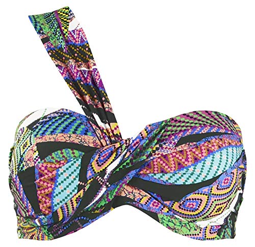 Red Point Beachwear, Mujer, Bikini Sujetador, Bando Control Foam, Quepos, Talla ESP: 100C, Multicolor