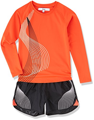 RED WAGON Shorts Deportivos para Niñas, Negro (Black), 8 años