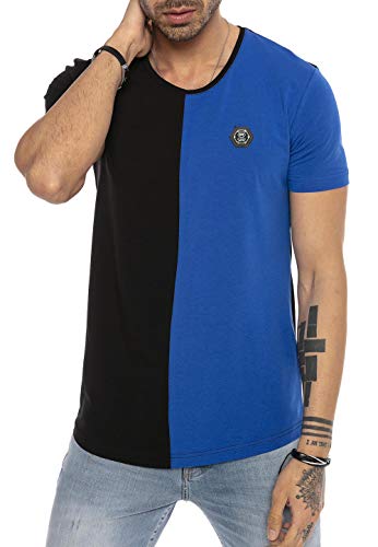Redbridge Hombres Camiseta Casual Rayas Básico Moda Tramo Ocio T-Shirt