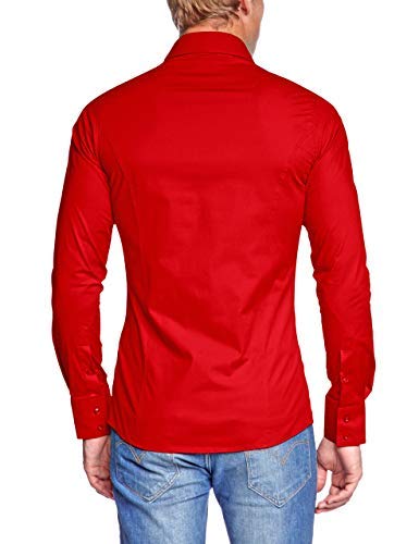 Redbridge R-2111, Camisa para Hombre, Rojo M