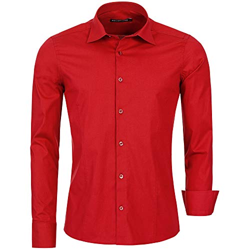 Redbridge R-2111, Camisa para Hombre, Rojo M