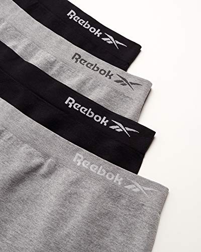 Reebok Girls Active Seamless Cartwheel Shorts (4 Pack), Size X-Large/16, Grey/Black