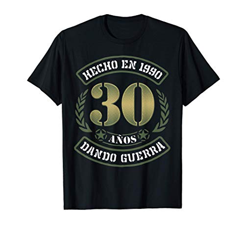 Regalo Original 30 Cumpleaños Hombre y Mujer Hecho en 1990 Camiseta