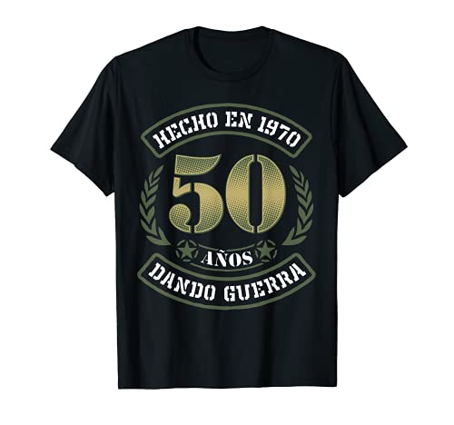 Regalo Original 50 Cumpleaños Hombre y Mujer Hecho en 1970 Camiseta