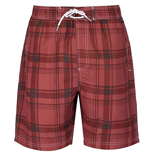 Regatta Hadden Board Traje de baño, Hombre, Verde a Rayas, Large