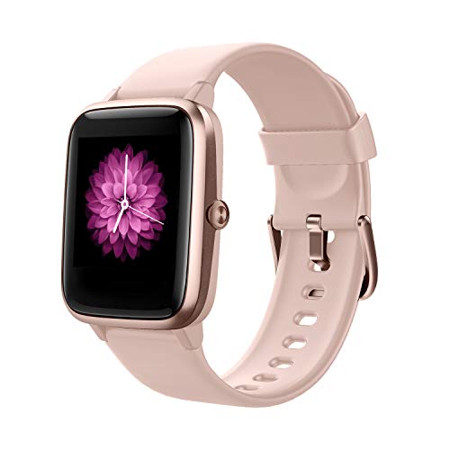 Reloj Inteligente Mujer,Smartwatch Hombre Impermeable IP68 Pulsera Actividad 1.3 Pulgada con Monitor de Ritmo cardíaco, Podómetro, Reloj Actividad para Xiaomi Huawei iPhone
