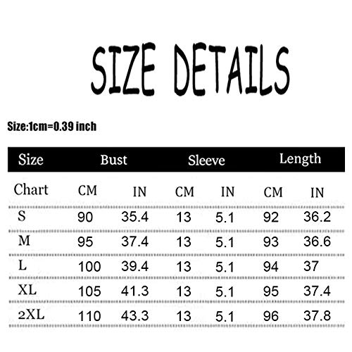 RENJIANFENG Vestido De Pijama Lazo De Las Mujeres De Verano Impresos Tinte del Camisón Ropa De Noche Atractiva De Cuello Redondo del Sueño De Dormir De Corto Sleepshirts Tamaño De La Manga Plus,C,XL