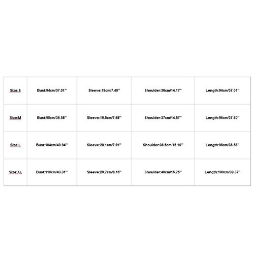 ReooLy Vestido Informal de Faja con Estampado de Flores geométricas de Manga Corta con Cuello en V para Mujer (A2-Rosado,S)