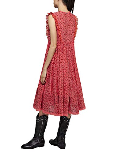 REPLAY W9600 .000.71952 Vestido, Rojo (Red 556), Large para Mujer