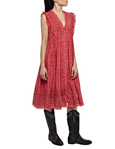 REPLAY W9600 .000.71952 Vestido, Rojo (Red 556), Large para Mujer