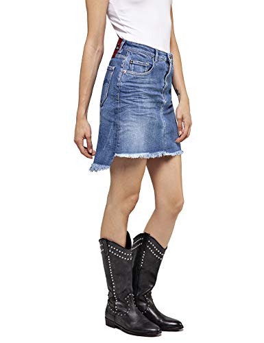 REPLAY Wa9234.000.83cr651 Falda, Azul (Medium Blue 9), 42 (Talla del Fabricante: 28) para Mujer