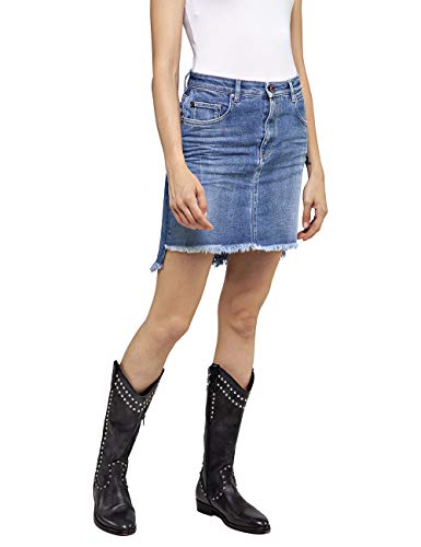 REPLAY Wa9234.000.83cr651 Falda, Azul (Medium Blue 9), 42 (Talla del Fabricante: 28) para Mujer