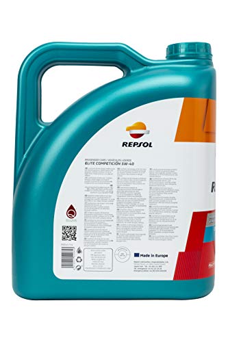 REPSOL Elite Competicion 5W-40 Aceite De Motor Para Coche, 5L