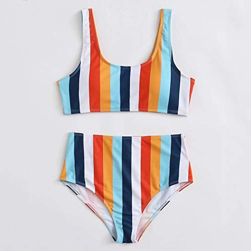 riou Bikinis Mujer 2020 Push up Sexy de Lunares de Playa Conjunto de Traje de BañO Dos Piezas con Tirantes Finos y Cintura Alta Tops y Braguitas Ropa de Playa vikinis