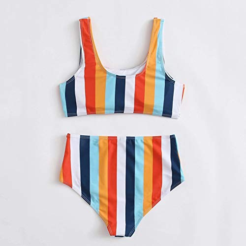 riou Bikinis Mujer 2020 Push up Sexy de Lunares de Playa Conjunto de Traje de BañO Dos Piezas con Tirantes Finos y Cintura Alta Tops y Braguitas Ropa de Playa vikinis