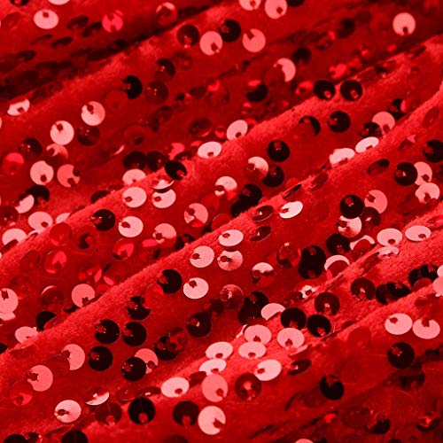 riou Vestido De Fiesta De Noche para Las Mujeres Lentejuelas Brillantes Vestido de Cola de Pez de Fiesta de Manga Larga con Cuello en V Vestidos de Cóctel