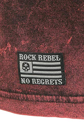 Rock Rebel by EMP Back For More Hombre Camiseta Rojo S, 100% algodón, Patches Regular