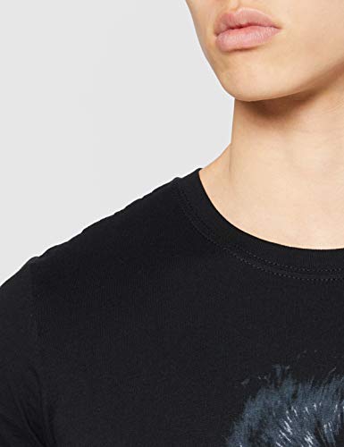 Rockoff Trade David Bowie Aladdin Sane Camiseta, Negro, L para Hombre